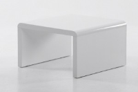 Beckett High Gloss White Side Table