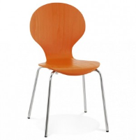 Bee Bo Orange Wooden Dining Chair