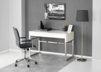 Brent White Gloss Office Desk