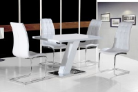 Brianty Gloss White Dining Table 120cm