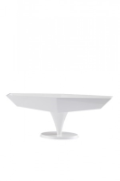 Calantha Small Designer White High Gloss Fruit Bowl