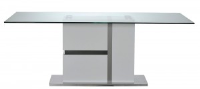 Calvin High Gloss Dining Table With LED Light In Base