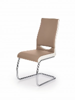 Cannes Cappuccino Leather Dining Chair