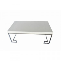 Carlton Chrome & White Gloss Coffee Table