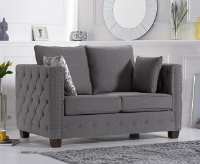 Carly Grey Linen 2 Seater Sofa