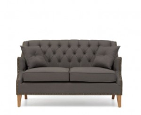 Carole Grey Fabric 2 Seater Sofa