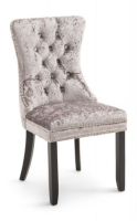 Carruthers Grey Velvet Ring Back Dining Chair