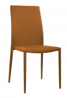 Carter Stackable Orange Fabric Dining Chair