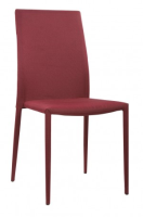Carter Stackable Red Fabric Dining Chair