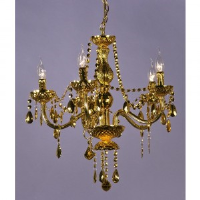Chelise Gold Chandelier - 5 Arms