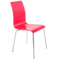 Clara  Red Wooden Dining Chair