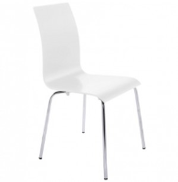 Clara White Wooden Dining Chair
