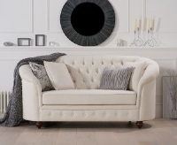 Clarey Ivory Cream 2 Seater Sofa