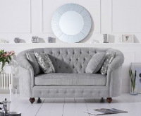 Clarey Light Grey 2 Seater Sofa