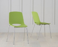 Cole Green Plastic Dining Chair