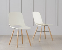 Colette Cream And Beech Dining Chair