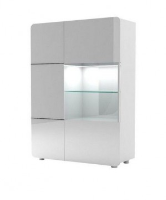 Courbe White High Gloss Display Cabinet