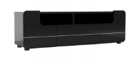 Courbe Wide High Gloss Black TV Stand 150cm