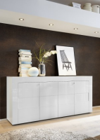 Dionne 4 Door White Gloss Sideboard