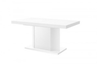 Dorinda White High Gloss Dining Table 160-256cm