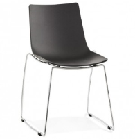 Duran Black Plastic Dining Chair