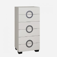 Elegance Light Cappuccino Chest Of 6 Drawers