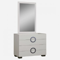 Elegance Light Cappuccino Dresser With Or Without Mirror