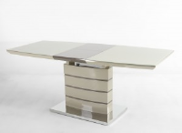 Elegante Light Cappuccino Extending Dining Table