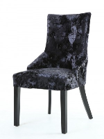 Elizabeth Superior Black Crushed Velvet Dining Chair