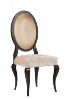 Eloise High End French Inspired Brown Gloss Dining Chair