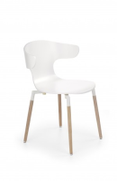 Embrace White Wooden And Beech Dining Chair