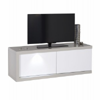 Felicia Taupe & White Gloss TV Unit 141cm