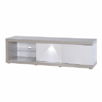 Felicia Taupe & White Gloss TV Unit 180cm