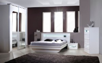 Felix White Gloss Bed-2 sizes