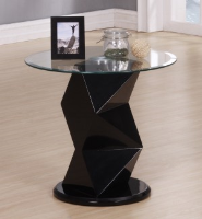Finn Stylish Black High Gloss Side Table