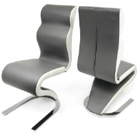 Fiona Grey/White Dining Chair