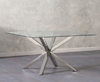Gaynor Clear Glass Dining Table 140cm