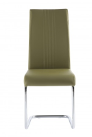 Hannah PU Leather Dining Chair - Olive Green