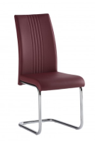 Hannah Red PU Leather Dining Chair