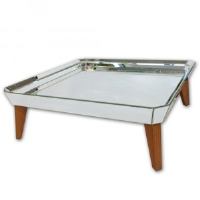 Harlow Glass Mirrored Coffee Table 98cm