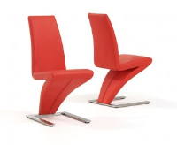 Harry Red Leather Dining Z Chair