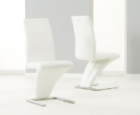 Harry White Leather Dining Z Chair