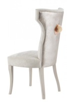Helena Luxury Cream Velvet And Cream Gloss Dining Chair