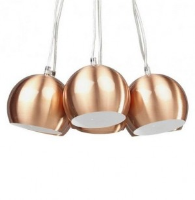 Hubba Copper and White 7 Light Fitting