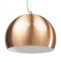 Hubba Copper and White Ceiling Light