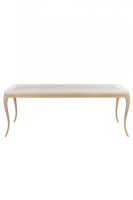 Imogen American Oak And Cream High Gloss Dining Table With LED 240cm