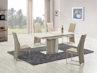 Imperial High Gloss And Glass Dining Table  150-180cm