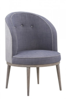 Iris High End Blue Fabric Dining Chair