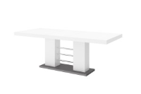Jayden White High Gloss Extendable Dining Table
