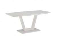 Jerome Fixed Top White High Gloss Dining Table 160cm